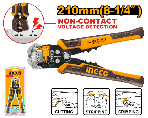 [HWSP102429] [1058] PELACABLES AUTOMATICO CON DETECTOR DE VOLTAJE 210mm
